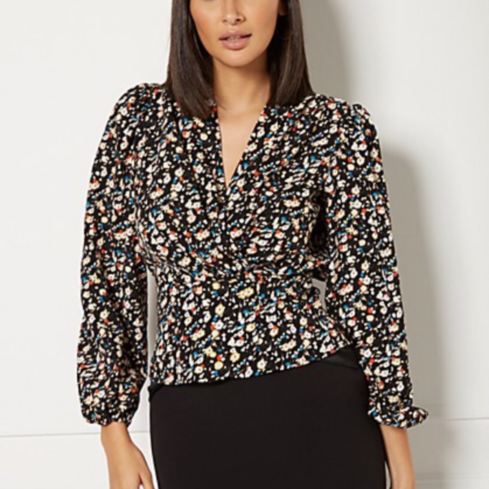NY&CO Wrap Top-Never Worn